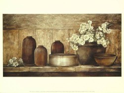 Primrose on a Sideboard by Linda Thompson