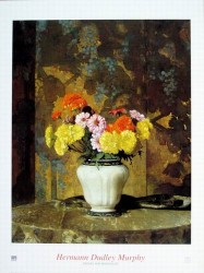 Zinnias & Marigold by Hermann Dudley 