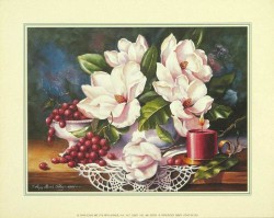 Magnolias and Grapes by Peggy Sibley